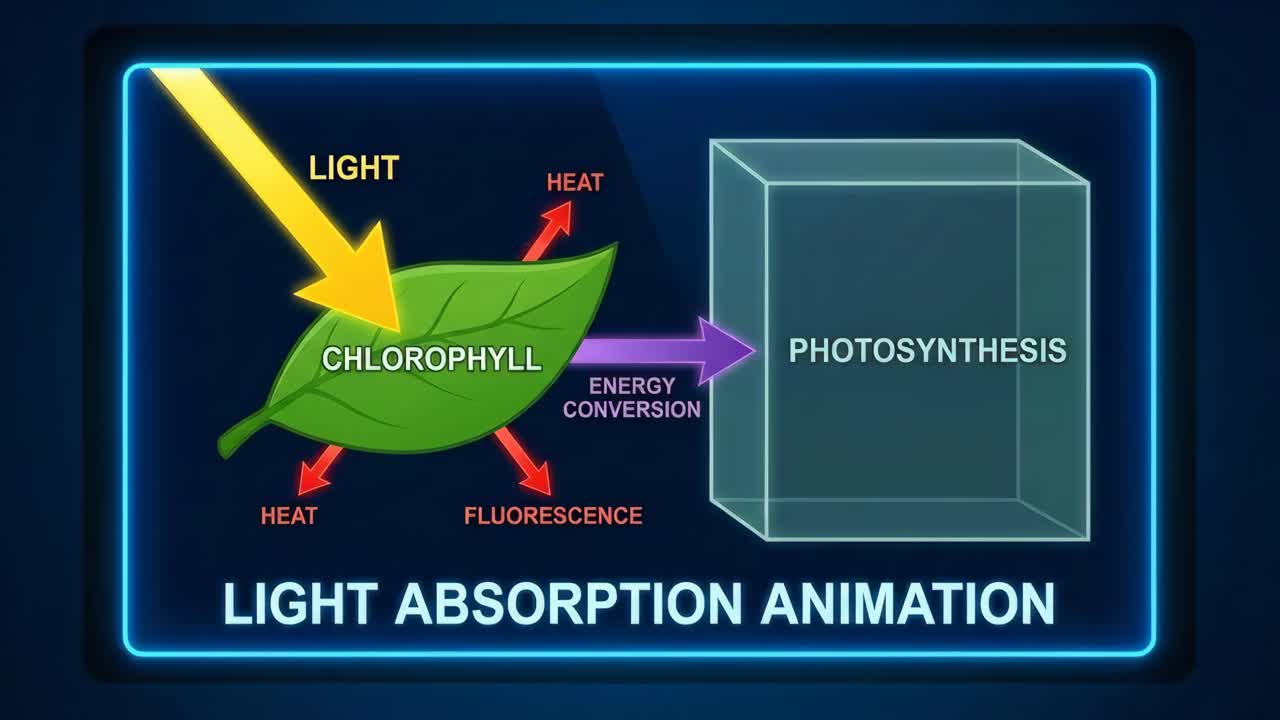 Light Absorption and Photosynthesis Animation
