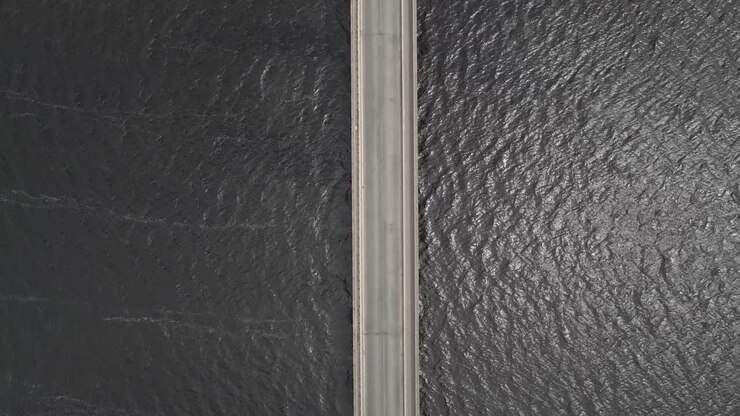 Rippling Water Of Blessington Lake Under Valleymount Bridge At Daytime In Wicklow, Ireland