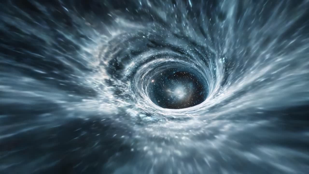 An Incredible Journey Through the Cosmos: A Visual Exploration of a Stellar Black Hole and Its Mysterious Void Filled with Stars and Galactic Phenomena