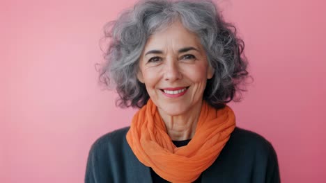 smiling senior woman portrait