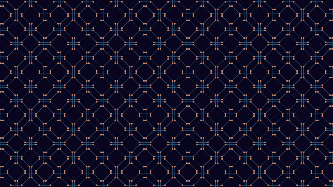 Black and blue geometric pattern squares and rectangles connected by lines