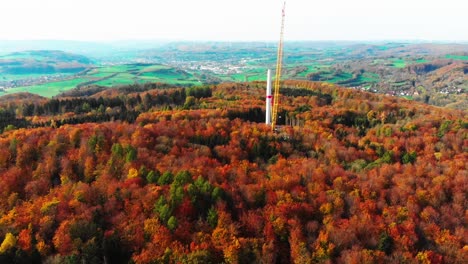 Aerogenerador-Construcción-Vista-Aérea-Otoño