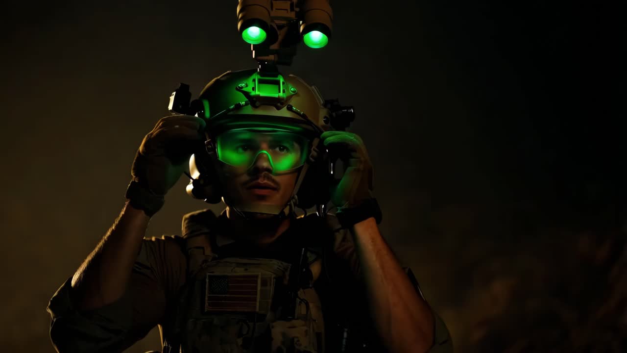 personal militar en operaciones nocturnas