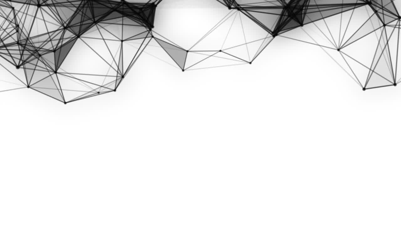 plexus fantasía tecnología abstracta. fondo geométrico abstracto con líneas en movimiento, puntos y triángulos. ciencia. medicina y tecnología. animaciones de bucle