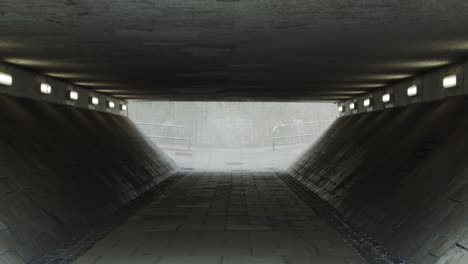 empty potterrow underpass during lockdown, legal graffiti walls in edinburgh
