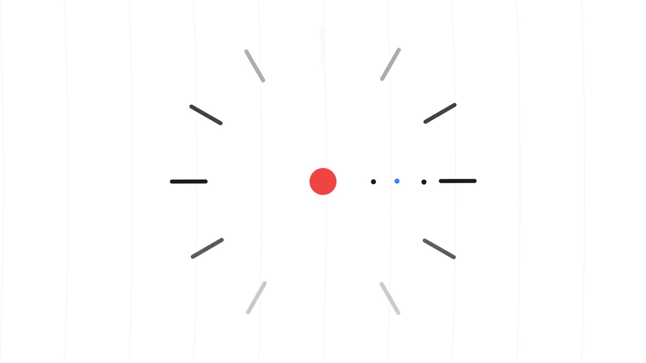 Abstract Animated Loading Icon with Rotating Circular Segments