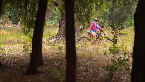 couple cycling bicycle