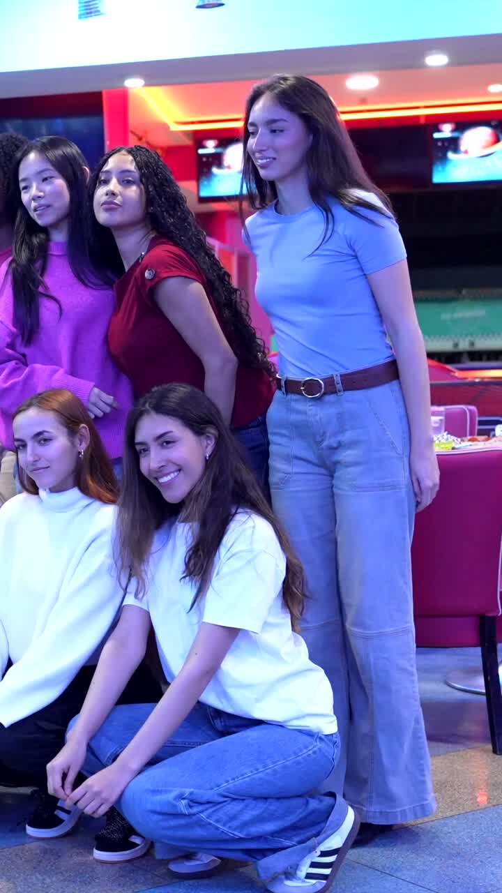 Group of friends gathering for social event