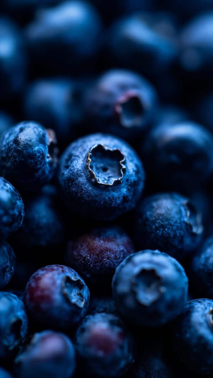 신선한 블루베리의 클로즈업