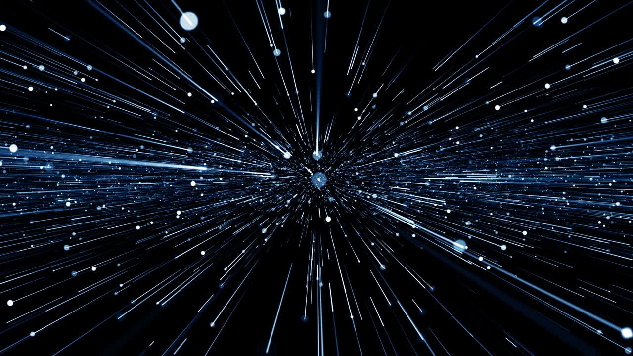 Particles Blue dust abstract light bokeh motion titles cinematic background loop