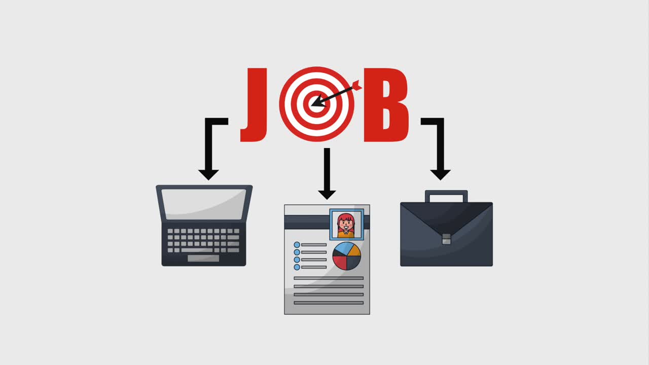 Orang, CV, tas kerja, laptop, pekerjaan impian