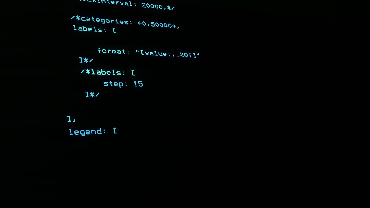 Program code on a computer screen software development and hacking concept technology coding