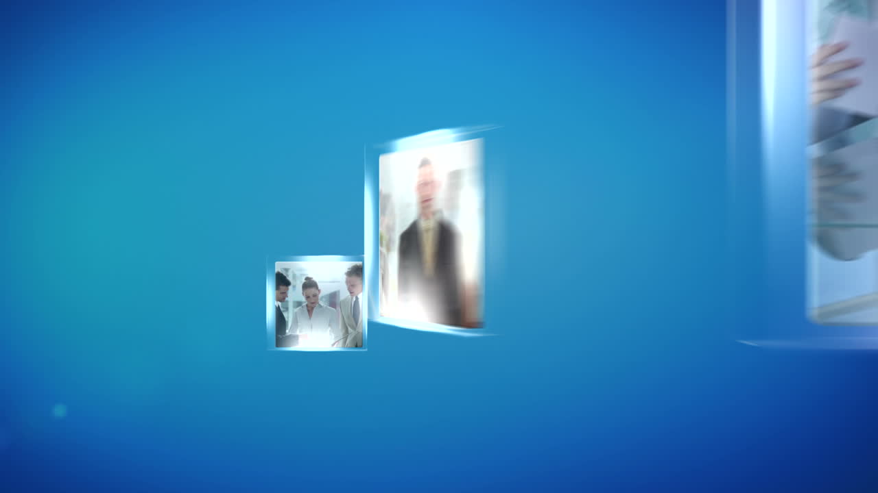 montaje de hombres de negocios