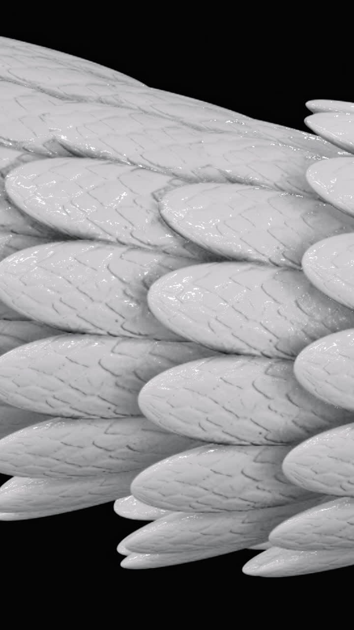 Abstract White Scales/Feathers