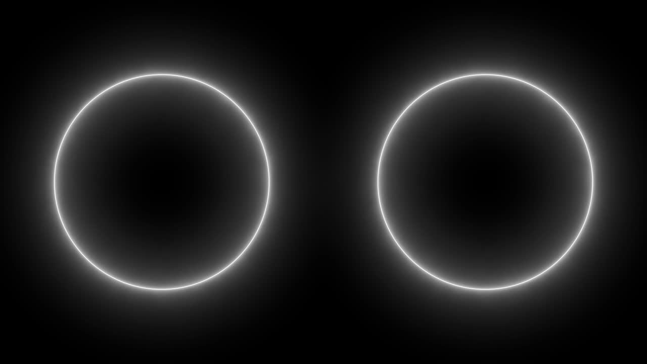 anillo brillante blanco animación eléctrica gráficos de movimiento