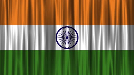bandera nacional india plana (con bucle)