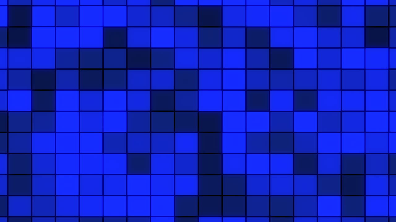 Blue grid with varied square shades symmetry and alignment absent