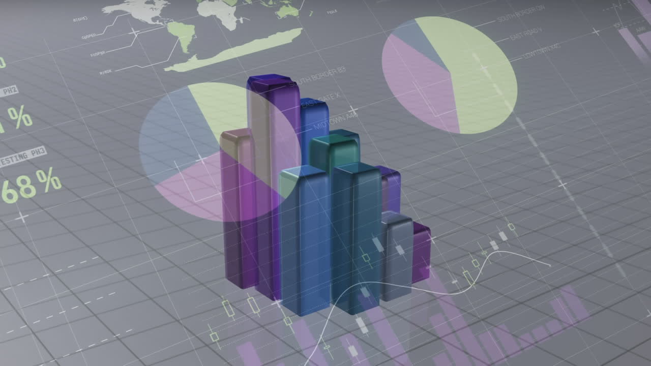barras de colores que cambian a barras azules