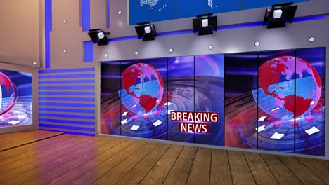 3d virtual tv studio news