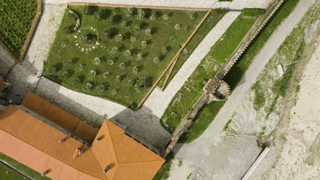 Alaverdi-monastery-complex-cathedral,-walls-and-courtyard,-Georgia