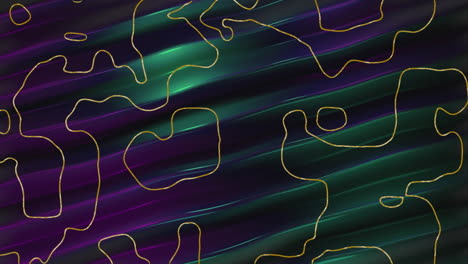 animación de formas y líneas que se mueven sobre un fondo negro