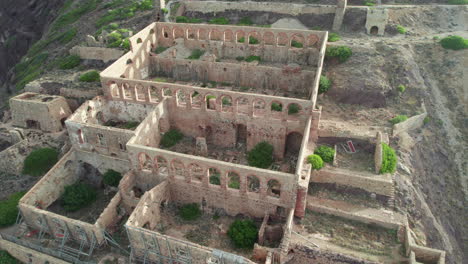 Fantastic-aerial-view-of-the-abandoned-Nebida-mine-near-the-coast-on-a-sunny-day