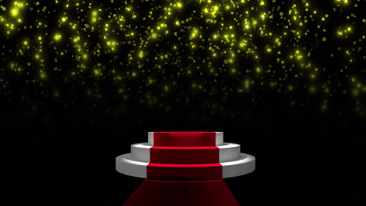 ⁇ 은 카 ⁇  배경에 떨어지는 밝은 빛의 반점의 애니메이션