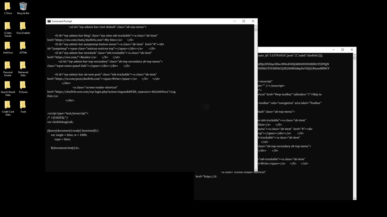 pulpit z ikonami mediów społecznościowych i danymi hakerów