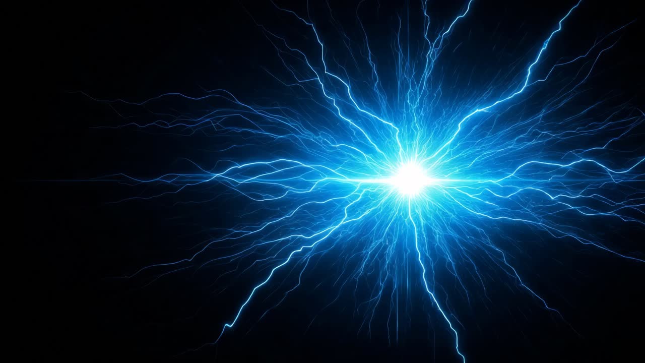 descarga eléctrica abstracta