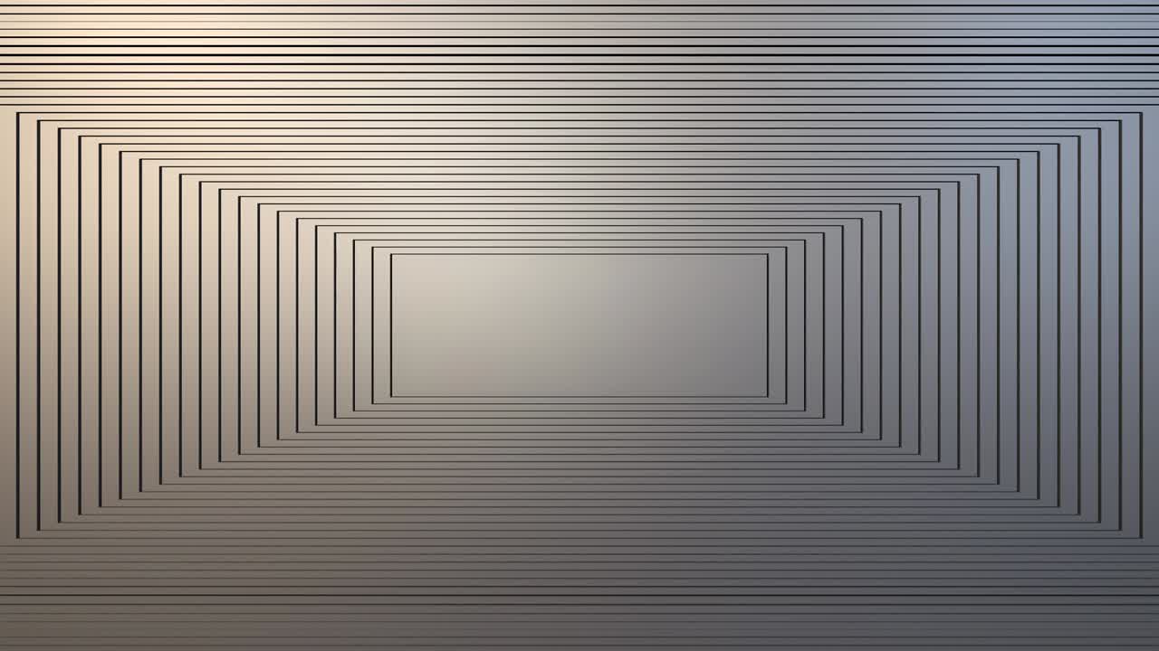 금속과 빛: 추상적인 4k 배경, 알루미 직사각형의 완벽한 루프, 부드러운 움직임