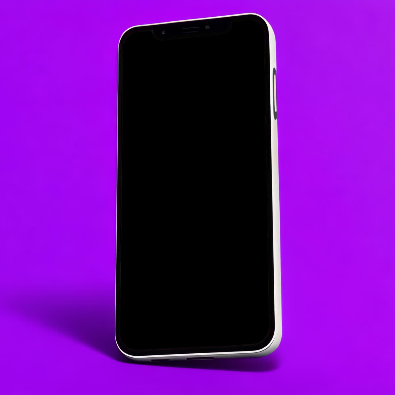 Live mockup af mobiltelefonskærm, animeret overlay, transparent 4K-video, alfakanal
