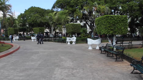 Police-Marching-In-Merida-Yucatan-Mexico-Federales