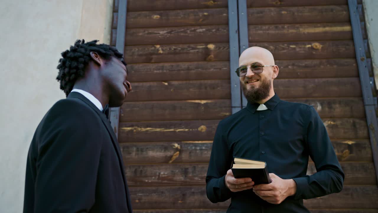 Wedding with a Priest and Guest