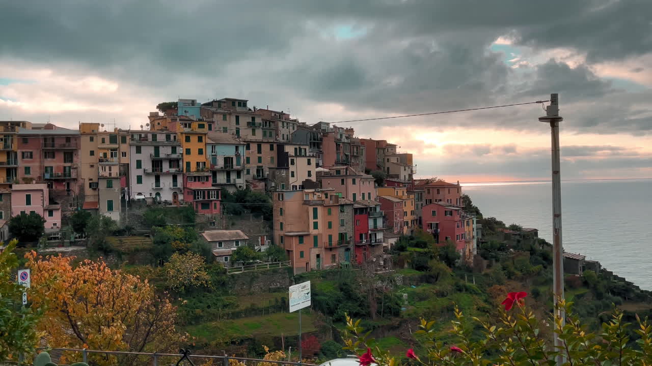 Vista di Corniglia, Cinque Terre, Italia