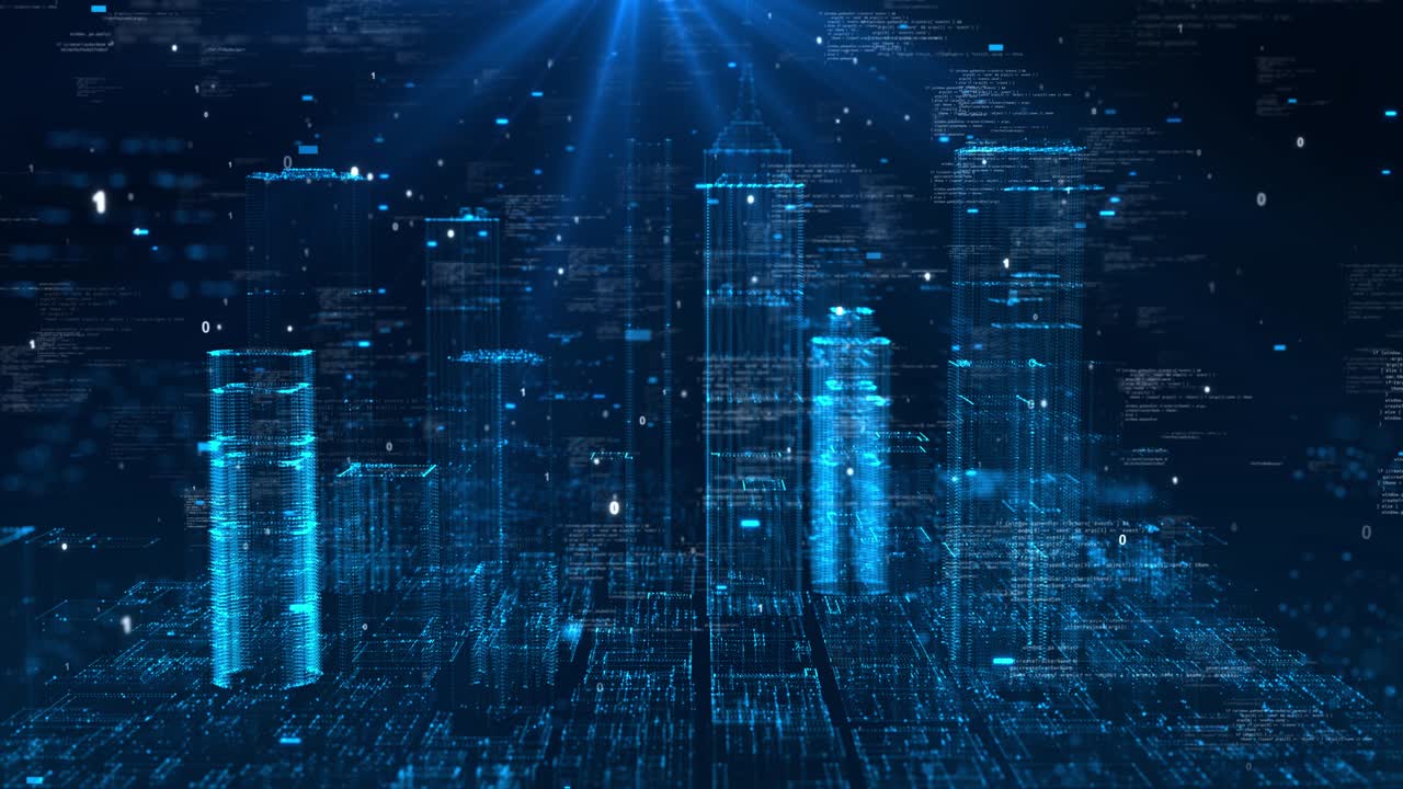 Smart city of cybersecurity digital data of futuristic and technology of the internet and big data