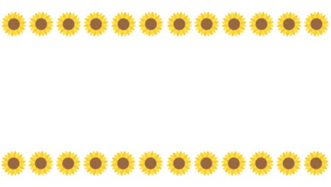 material de animación para el marco de girasol