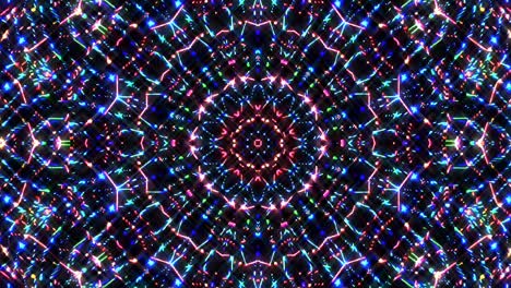 beautiful shining abstract kaleidoscope, shining colorful light set smooth motion