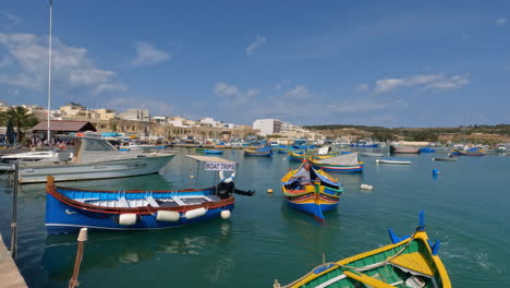 the colorful fishing port of the village of marsaxlokk in the south-eastern region of malta