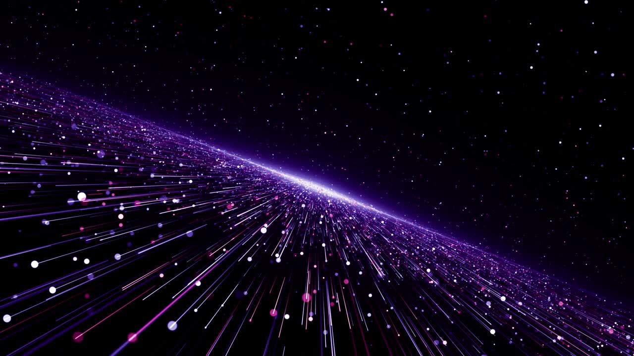 Particles pink violet event game trailer titles cinematic concert stage background loop