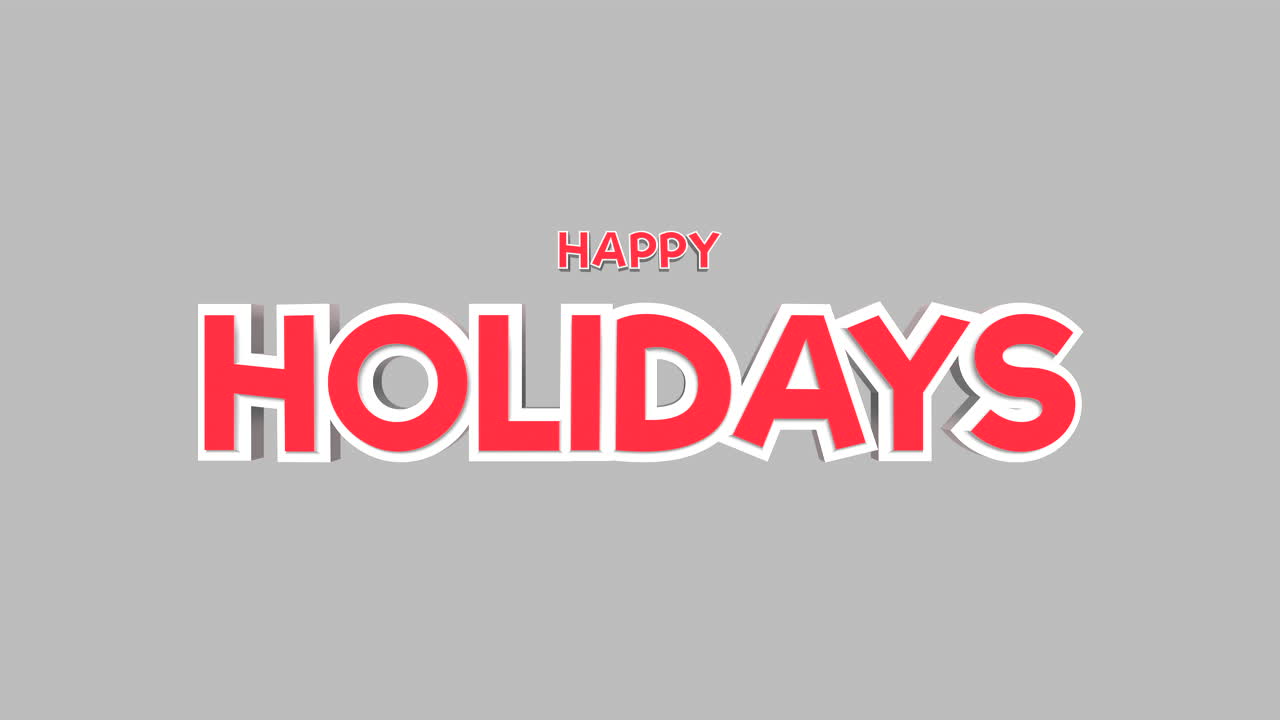 felizmente arreglada feliz vacaciones tarjeta de felicitación en el diseño geométrico audaz