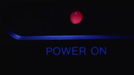power button close up