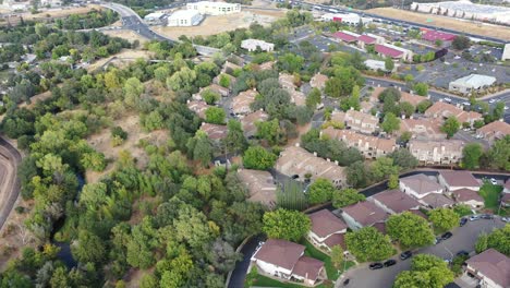 Vista-Aérea-De-árboles-Verdes-En-El-Barrio-Suburbano