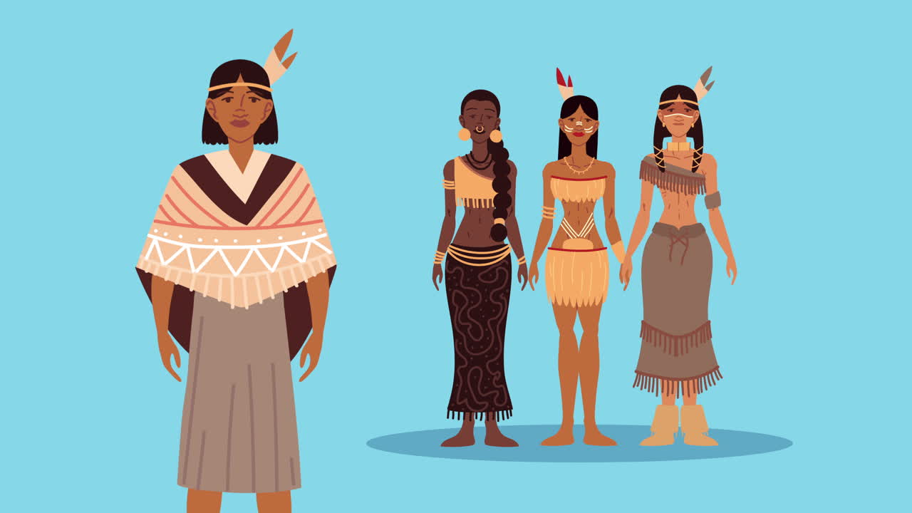 tribos indígenas masculinas y femeninas