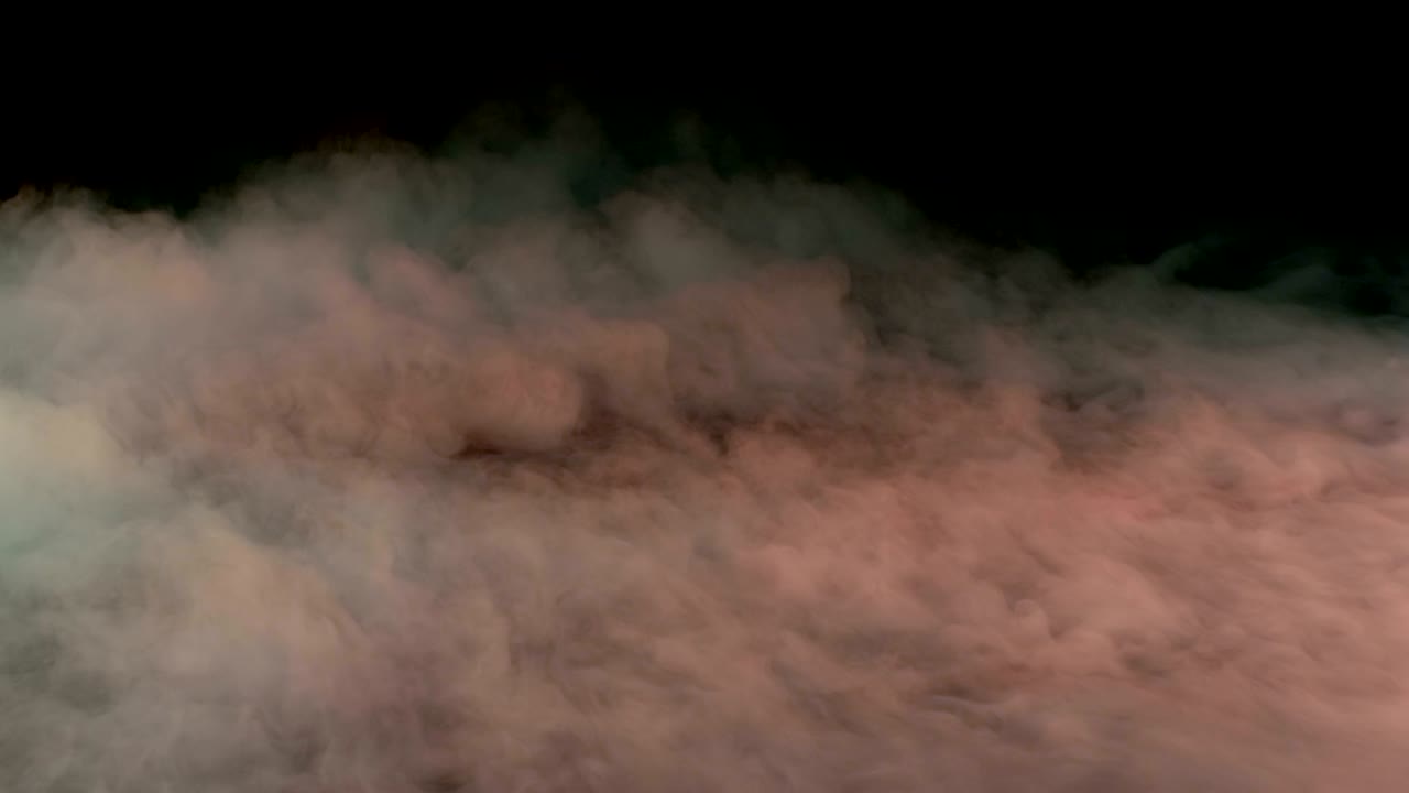 현실적인 건조 얼음 연기 구름