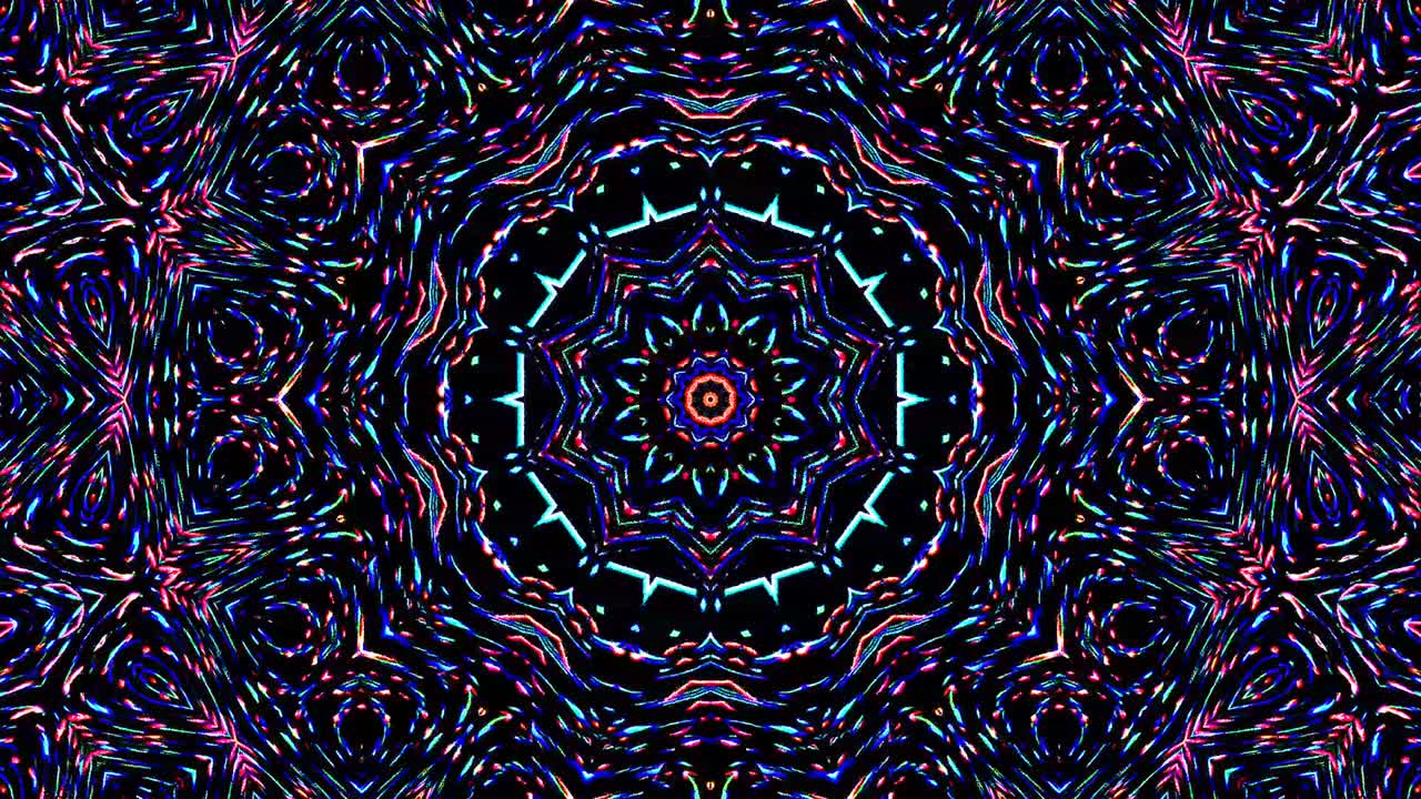 luz abstracta brillante que gobierna el color completo, caleidoscopio