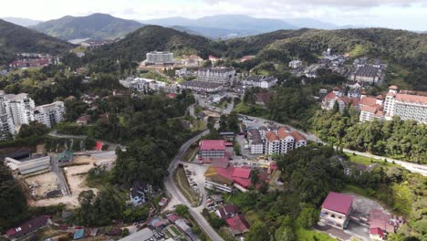 general landscape view of the brinchang district within the cameron highlands area of malaysia