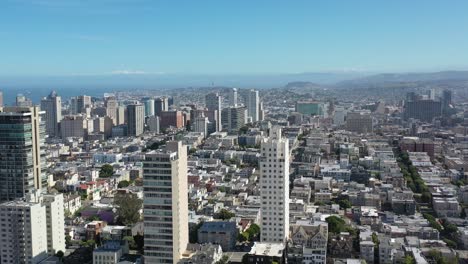 el horizonte de la ciudad de san francisco vista aérea