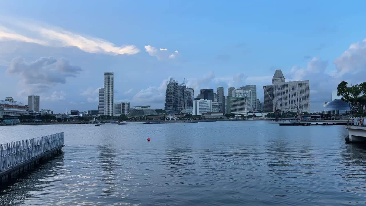 Singapore buildings skyline tall skyscrapers harbour