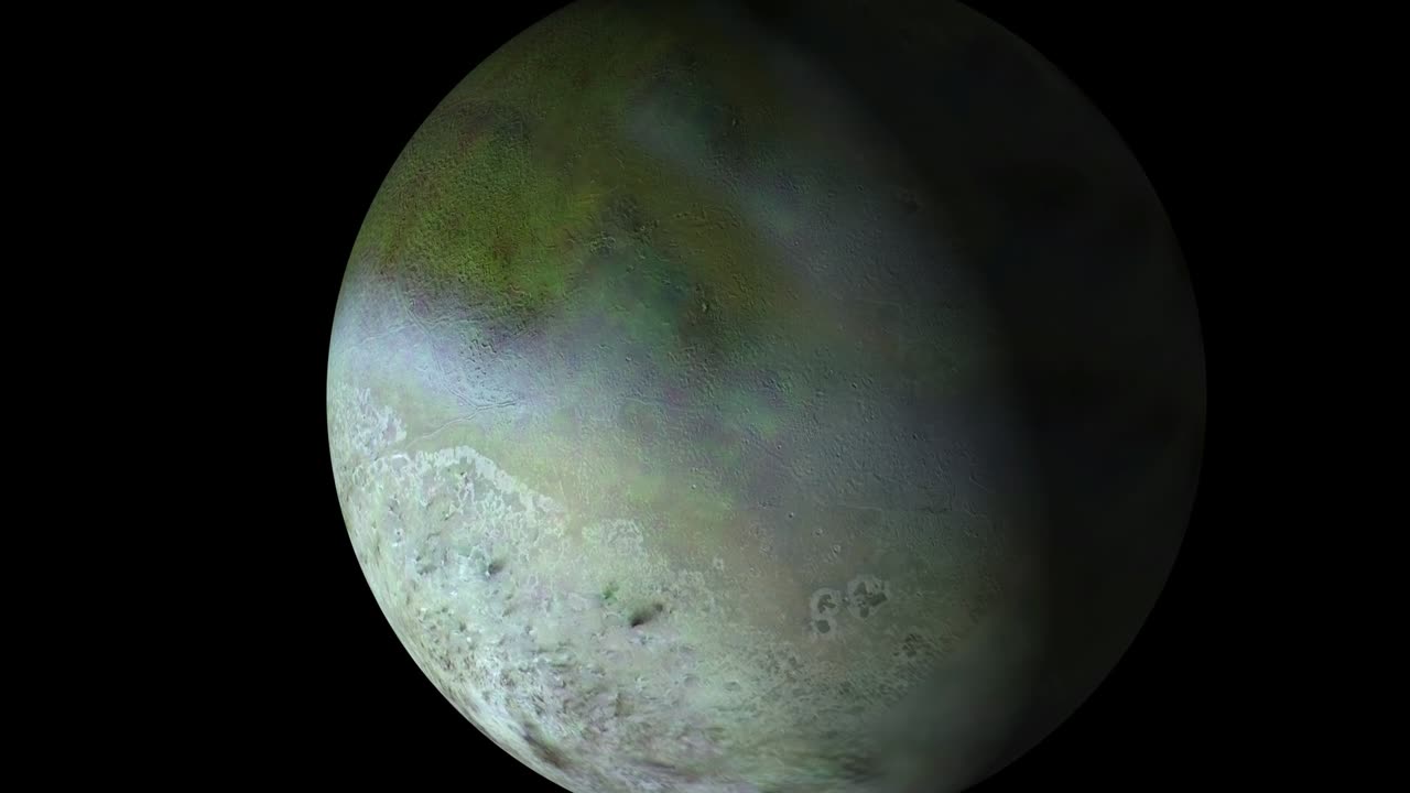 Triton, the biggest moon of planet Neptune