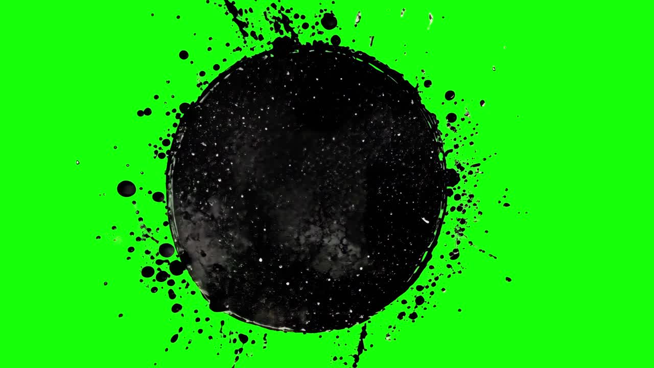 Musteanimaatio, läpinäkyvä 4K-video, green screen.